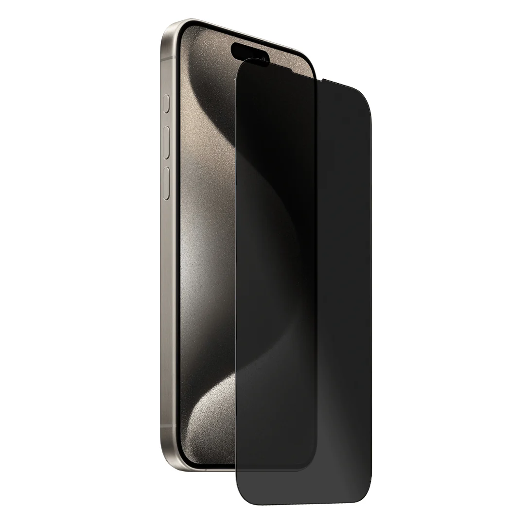 MOCOLL IPHONE 15 PRO 2.5D GLASS SCREEN PROTECTOR BLACK BLC