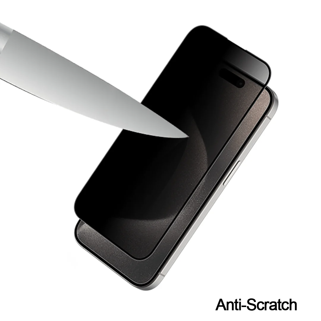 MOCOLL IPHONE 15 PRO MAX 2.5D GLASS SCREEN PROTECTOR MATT BLACK
