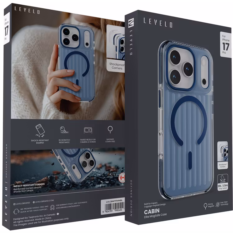 LEVELO CABIN IPHONE 17 PRO ELITE MAGSAFE CASE MIDNIGHT BLUE LVLCBN17PMNBL thumbnail 5