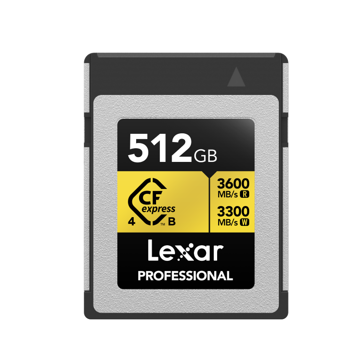 LEXAR PROFESSIONAL GOLD CFEXPRESS 4.0 TYPE B 3600MBPS-512GB LCXEXP4512G-RNENG