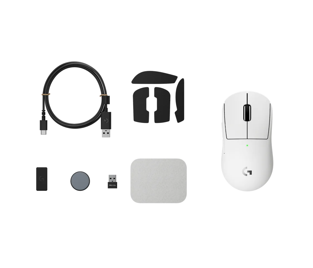 LOGITECH PRO X SUPERLIGHT 2C WIRELESS GAMING MOUSE WHITE 910-007539 thumbnail 3