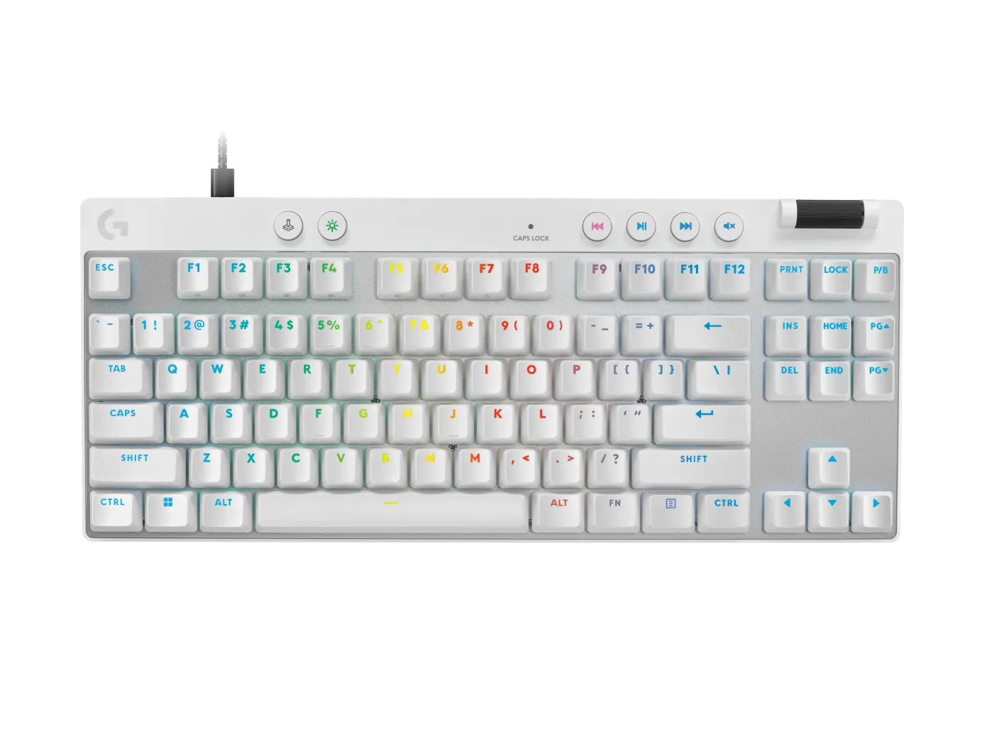 LOGITECH PRO X TKL RAPID GAMING KEYBOARD WHITE 920-013242 thumbnail 2