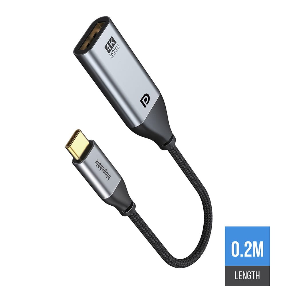 BLUPEBBLE USB-C TO 4K HDMI ADAPTER GRAY  BP-C4KHDMI-GY thumbnail 5