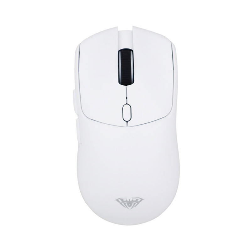 AULA ERGONOMIC WIRELESS GAMING MOUSE WITH 6 PROGRAMMABLE BUTTONS TRI-MODE, 10000 DPI SC580X WHITE