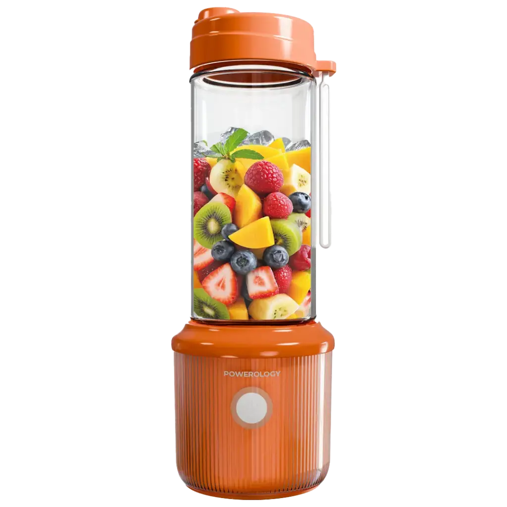 POWEROLOGY PRESS  REFRESH PORTABLE BLENDER ORANGE PSM013OG thumbnail 2