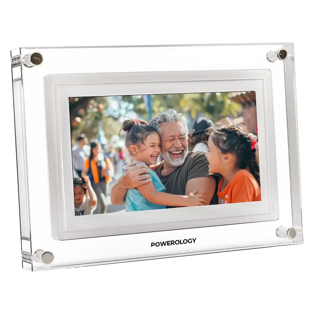 POWEROLOGY 7 INCH WIFI DIGITAL PHOTO FRAME WHITE PSM019WH