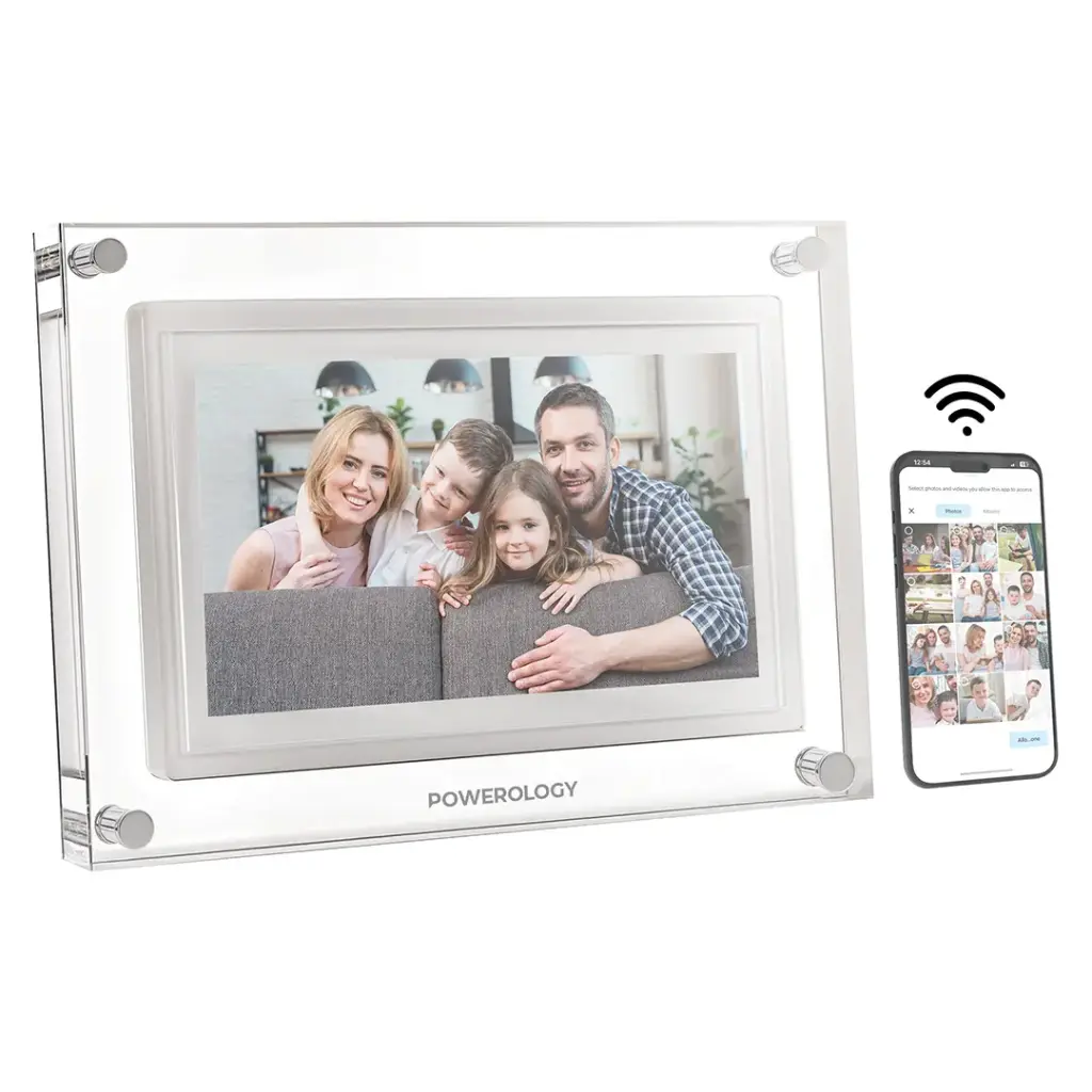 POWEROLOGY 10 INCH WIFI DIGITAL PHOTO FRAME WHITE PSM021WH