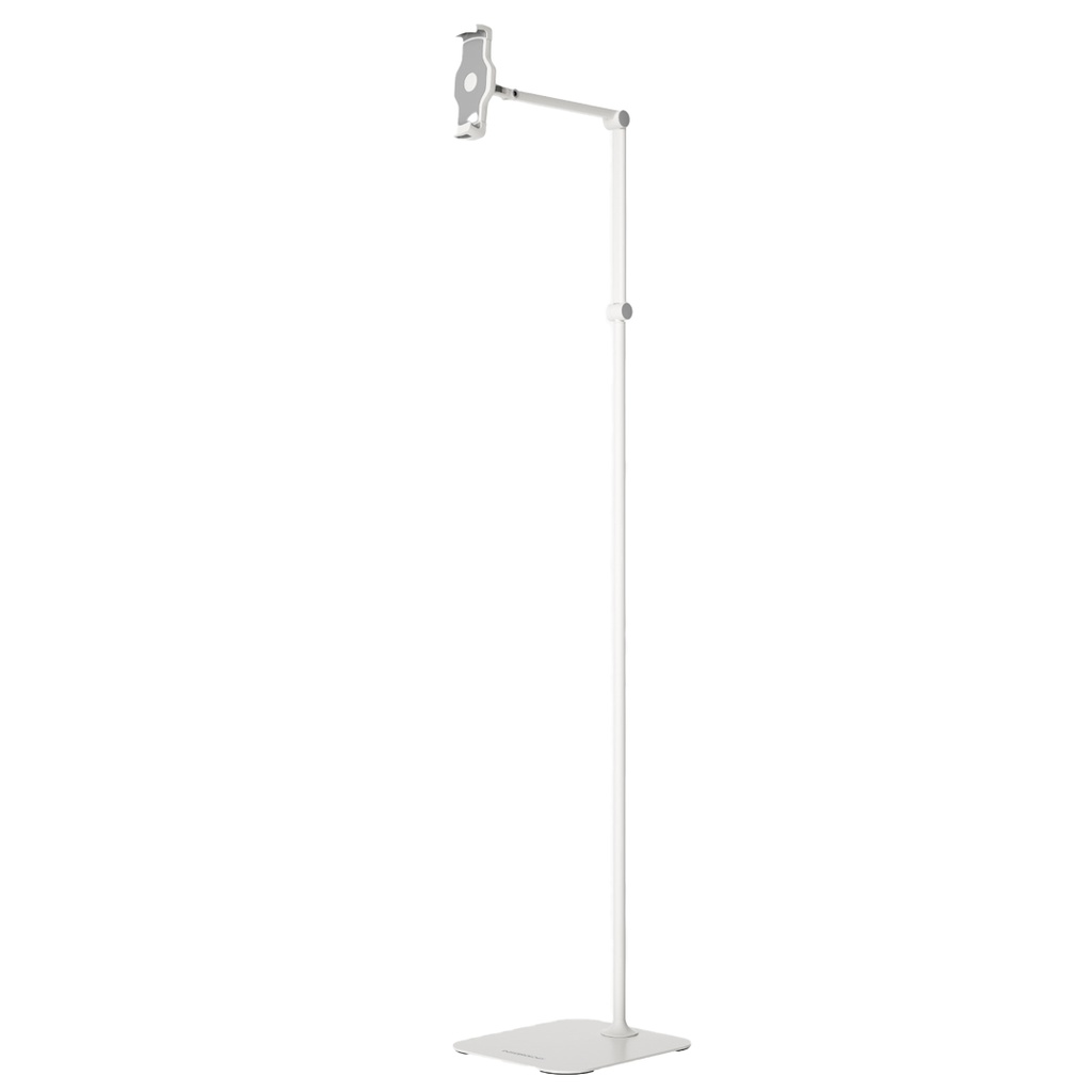 POWEROLOGY MULTI JOINT FLOOR STAN METAL BASE PHONE AND TABLET WHITE PTBS170WH