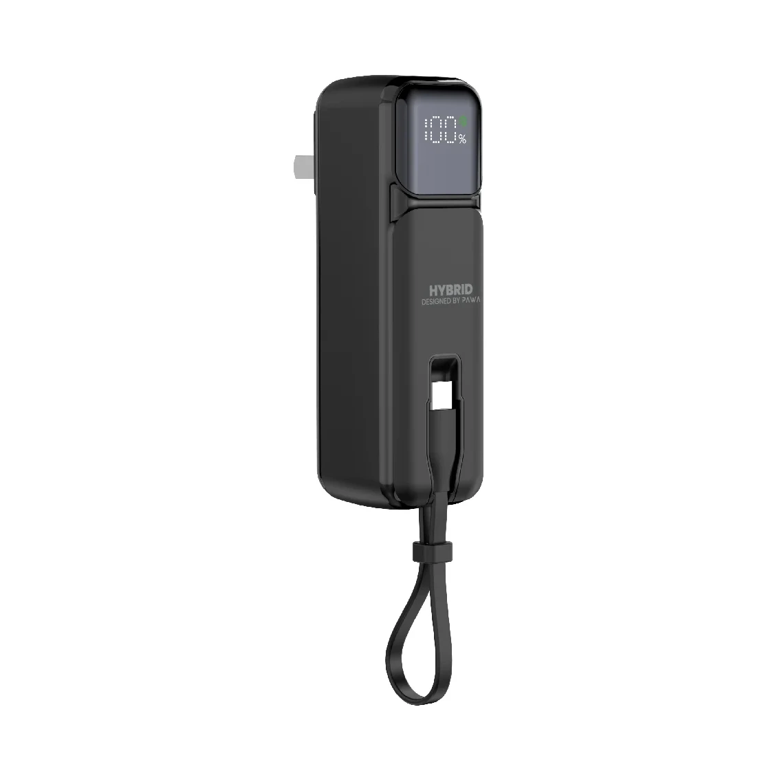 PAWA HYBRID 2 IN 1 CARGER AND POWERBANK BLACK PW-PBECUK5T-BK