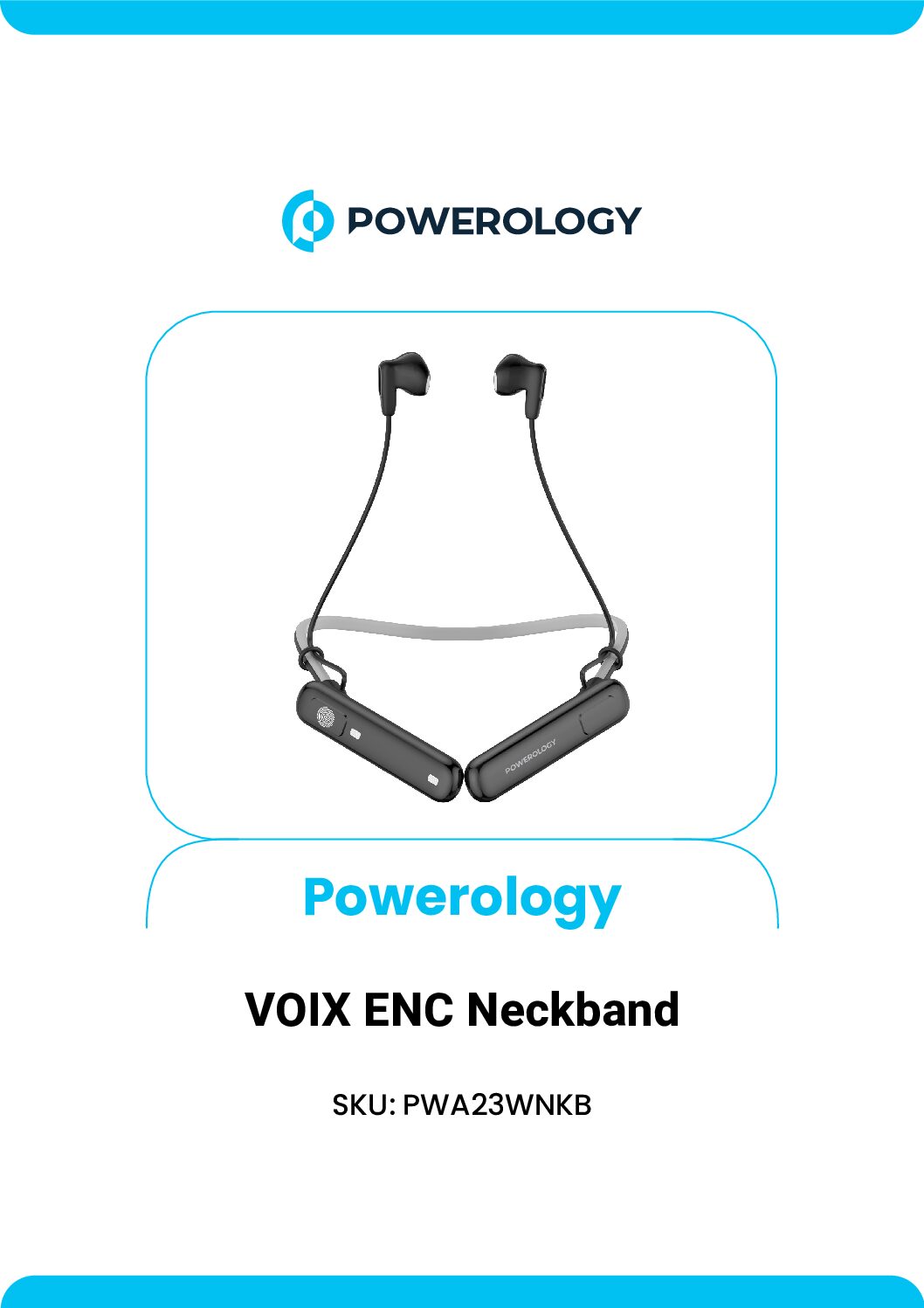 POWEROLOGY VOIX ENC NECKBAND BLACK PWA23WNKB thumbnail 12