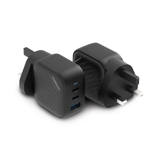 POWEROLOGY 65W GAN ULTIMATE DUAL PD CHARGER BLACK thumbnail 2