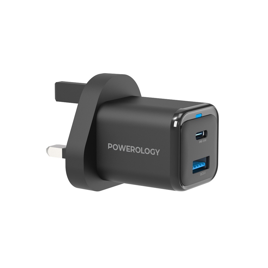 POWEROLOGY SUPER COMPACT QUICK CHARGER 35W BLACK