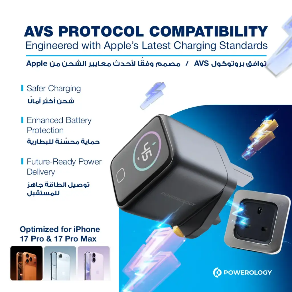 POWEROLOGY VOLTFLOW 45W AVS GAN WALL CHARGER GRAY PWCUQC069GY thumbnail 6