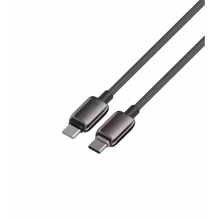 POWEROLOGY ZINCO SERIES USB C TO USB C PD60W CHARGING CABLE 1M GRAY PWDC60DGY thumbnail 3