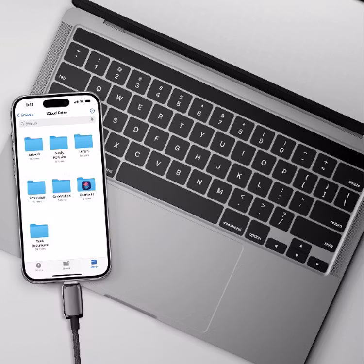 POWEROLOGY ZINCO SERIES USB A TO USB C CHARGING CABLE 1M DARK GREY PWDC99DGY thumbnail 2