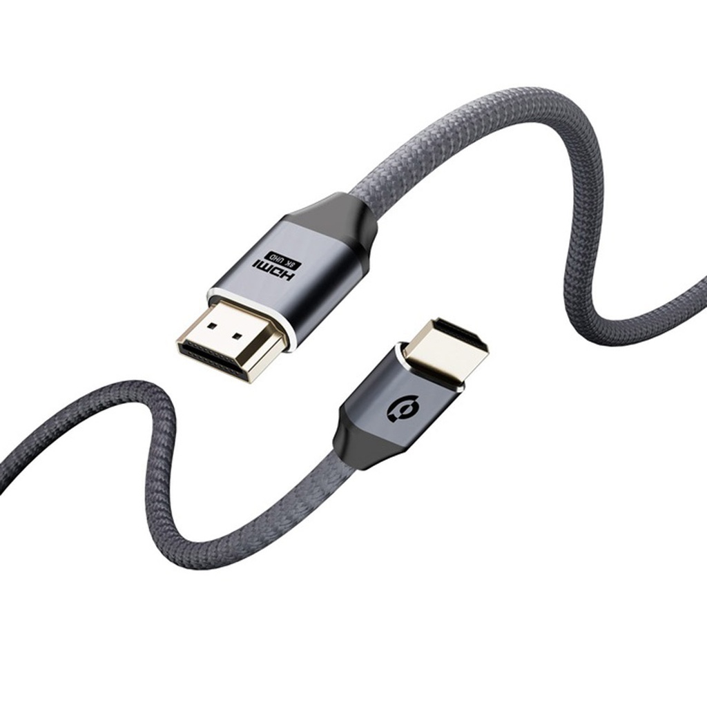POWEROLOGY 8K HDMI CABLE 2M GREY PWHDC2M