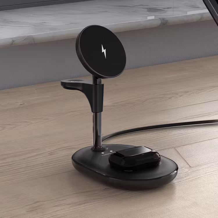 POWEROLOGY FLOREA WIRELESS CHARGING STAND BLACK PWK3000BK thumbnail 2