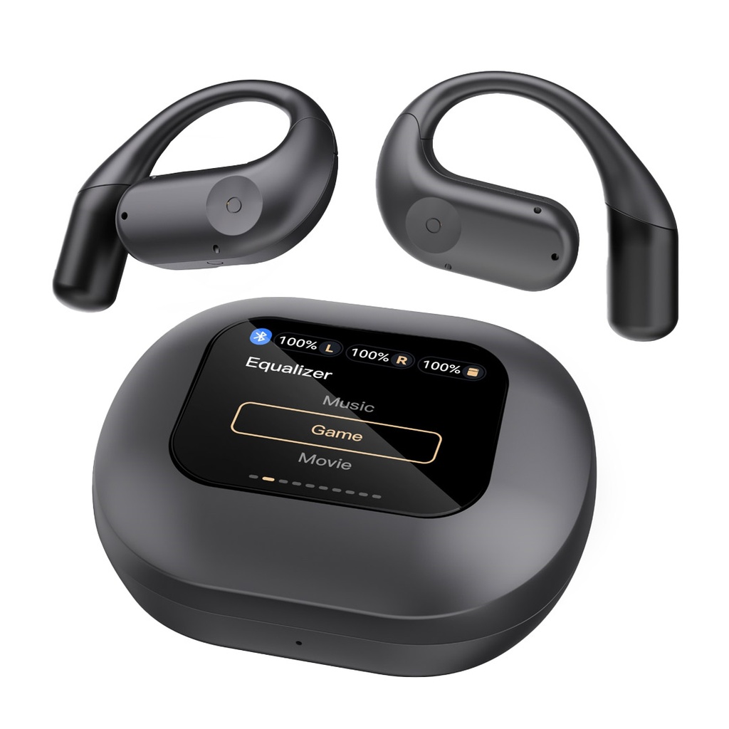 POWEROLOGY OPEN-EAR WIRELESS STEREO EARBUD PW07 BLACK PWLAU007