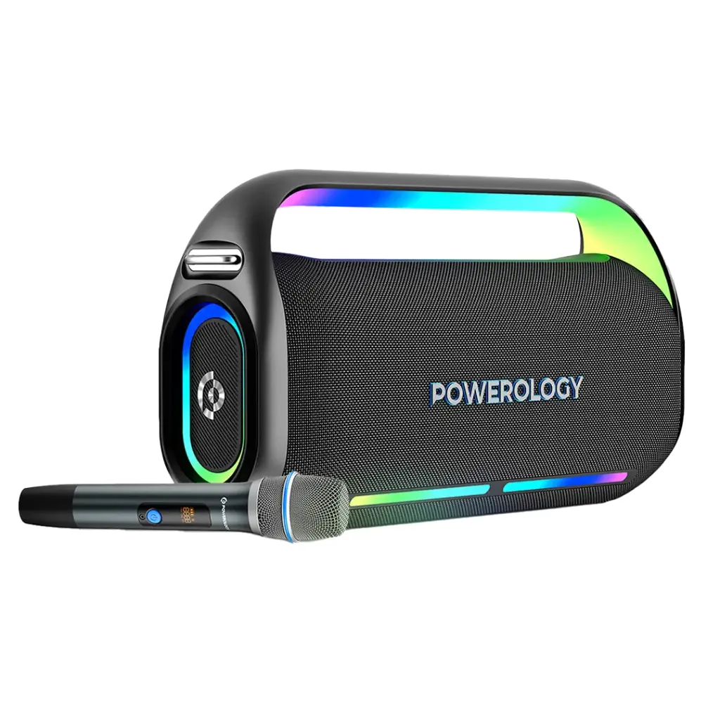 POWEROLOGY DEEP BASS PARTY SPEAKER BLACK PWLAU012