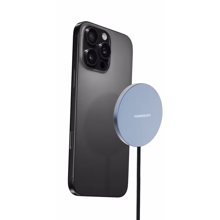 POWEROLOGY ELERO MAGNETIC WIRELESS CHARGER GREY PWMWCV28GY thumbnail 3