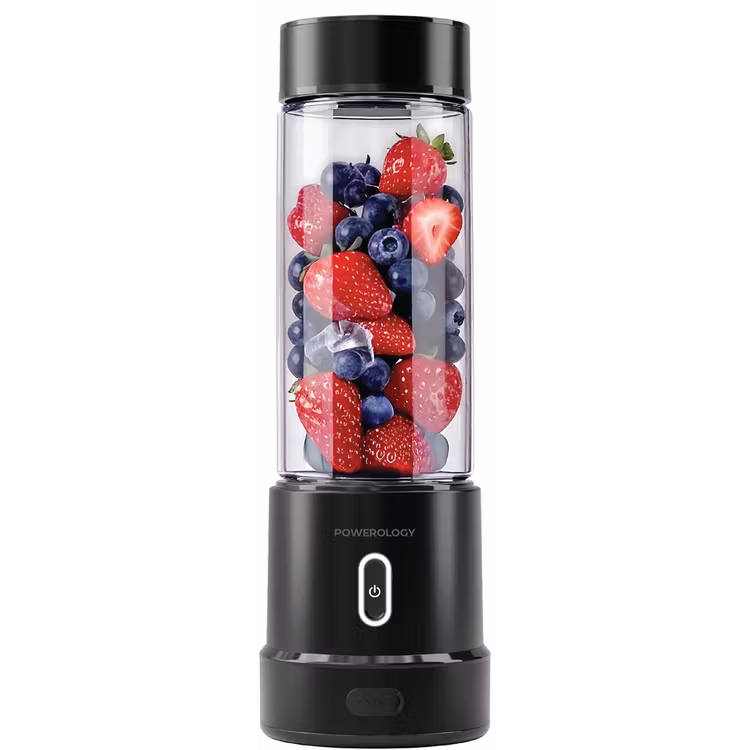 POWEROLOGY VITROMIX PORTABLE BLENDER MIXEUR PORTABLE 12 LAMES BLACK PWPBGNA16BK