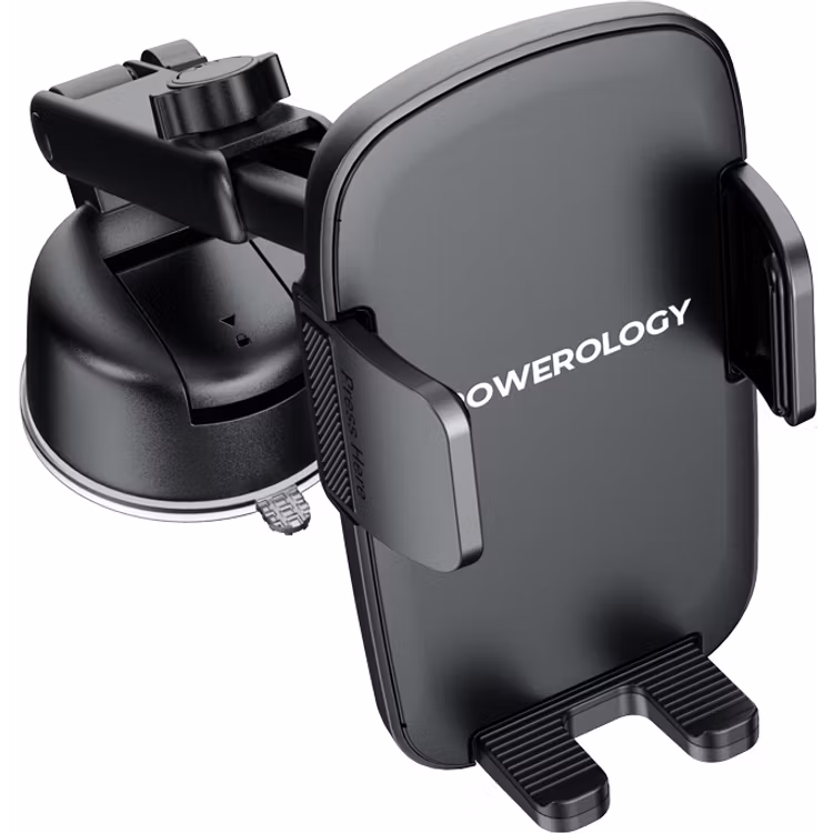 POWEROLOGY RAVEN AUTO CLAMPING CAR PHONE MOUNT BLACK PWRLX08BK thumbnail 3