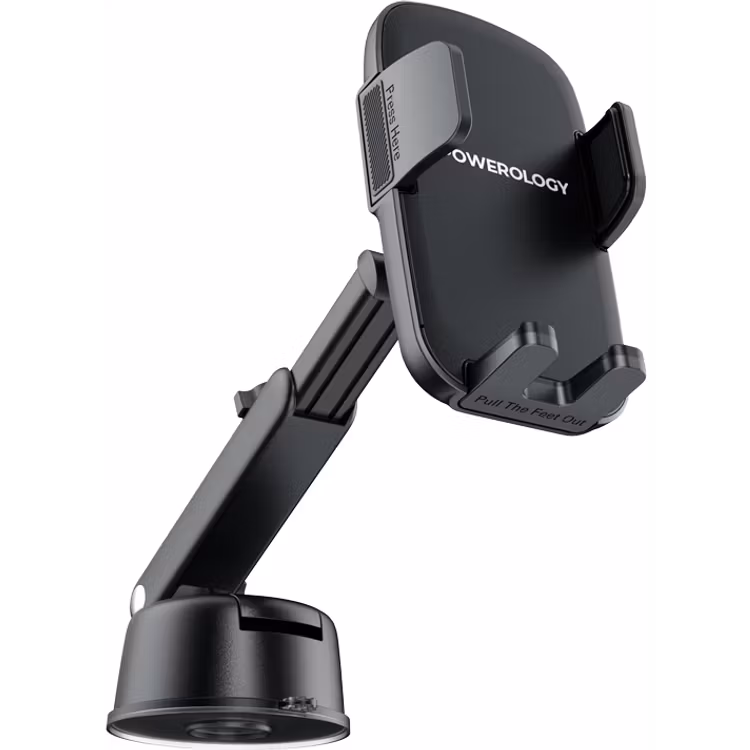 POWEROLOGY RAVEN AUTO CLAMPING CAR PHONE MOUNT BLACK PWRLX08BK thumbnail 2