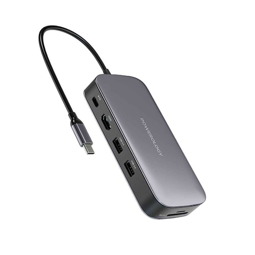 POWEROLOGY 256GB USB C AND SSD DRIVE ALL IN ONE CONNECTIVITY AND STORAGE 100W PWDSHB256 thumbnail 3
