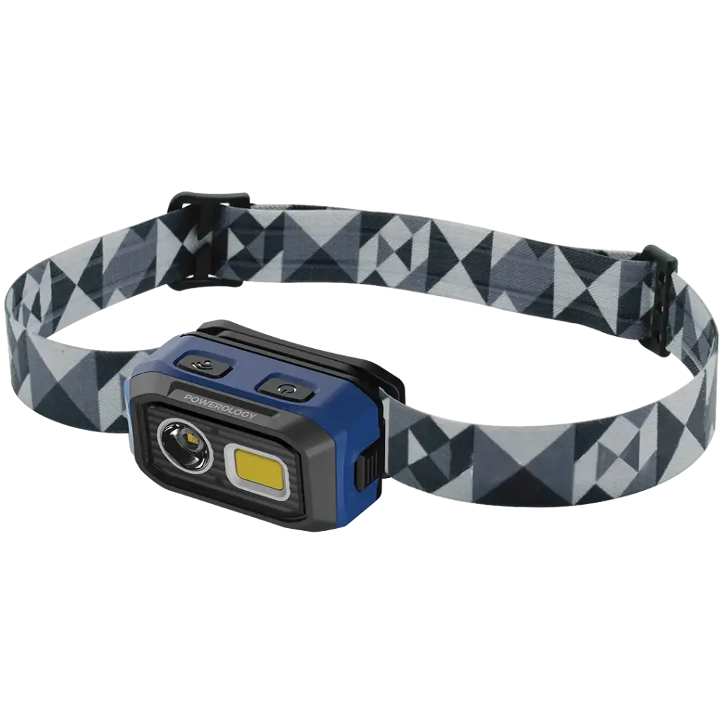 POWEROLOGY BRIGHT VISION RECHARGEABLE LED HEAD LAMP BLACK PWZF6578BK thumbnail 2
