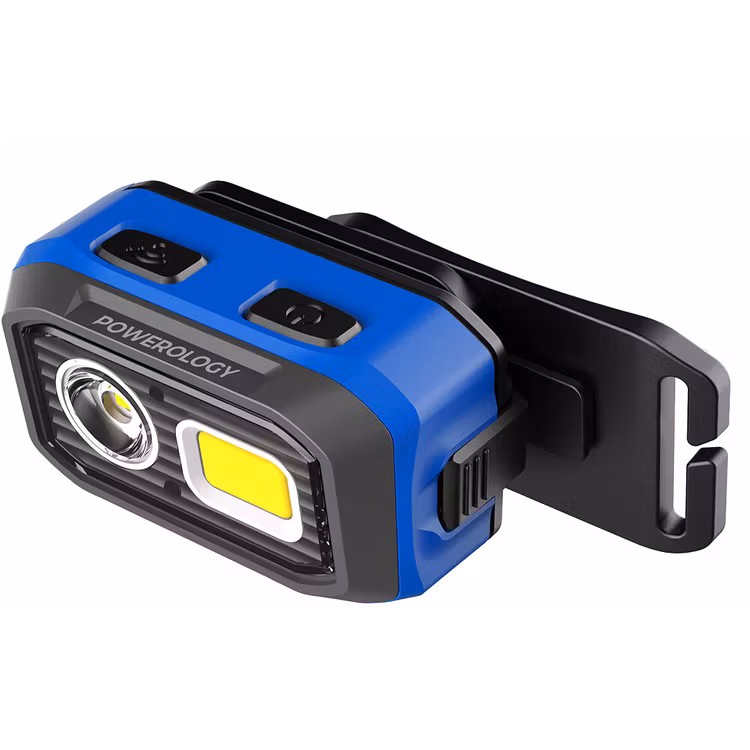 POWEROLOGY BRIGHT VISION RECHARGEABLE LED HEAD LAMP BLACK PWZF6578BK