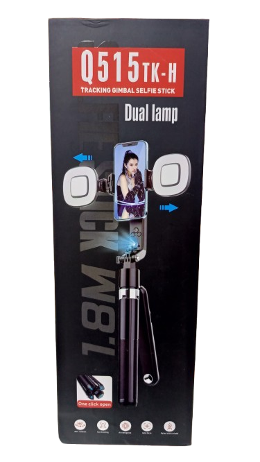 TRACKING GIMBAL SELFIE STICK DUAL LAMP Q515TK-H thumbnail 2