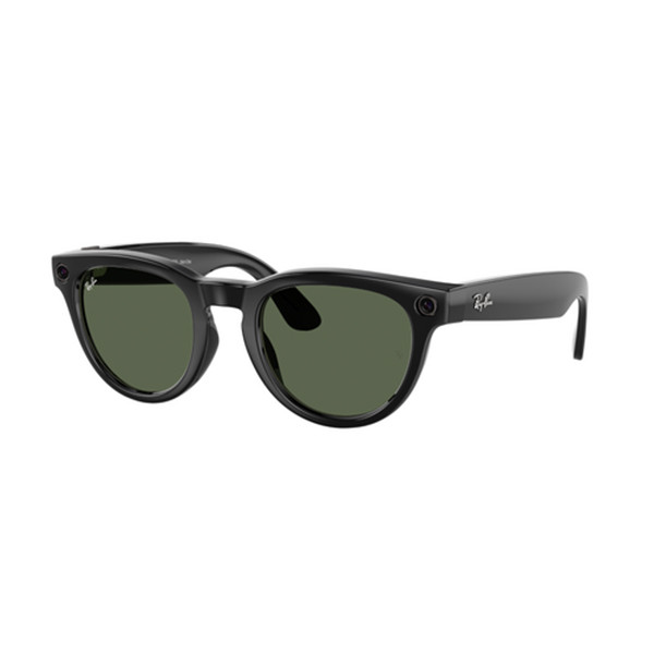 RAYBAN META SKYLER SUNGLASSES F SHINY BLACK L G15 GREEN RW4010