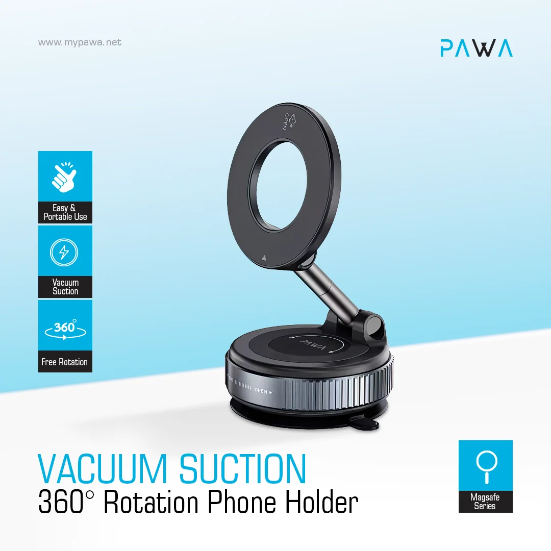 PAWA VACUUM SUCTION 360 ROTATION PHONE HOLDER PW-CH2T52M2 thumbnail 3