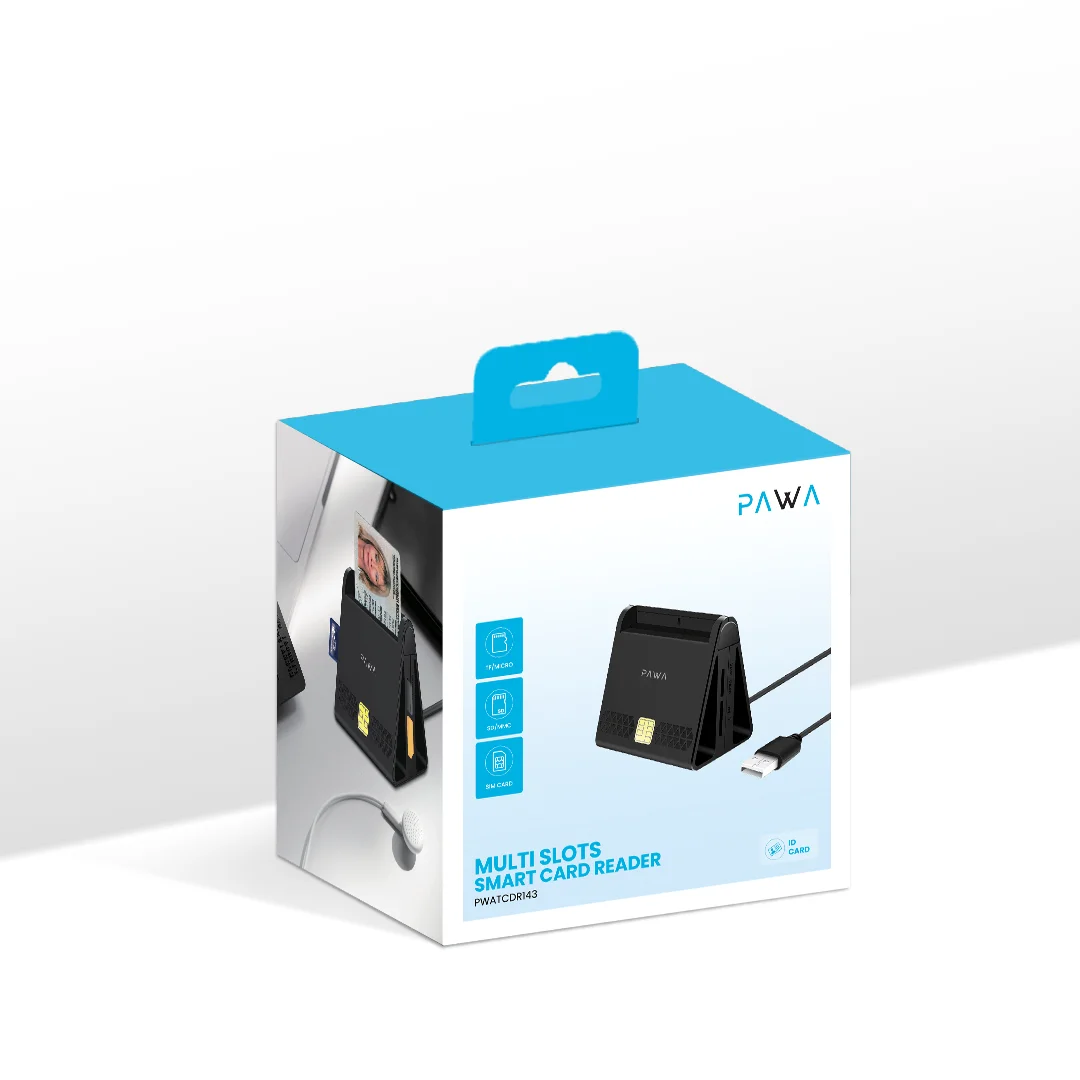 PAWA MULTI SLOTS SMART CARD READER BLACK PWATCDR143-BK thumbnail 5