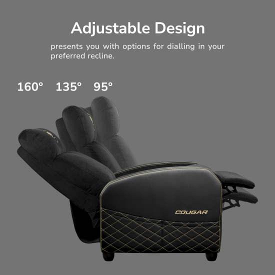 COUGAR RANGER ELITE GAMING SOFA GOLD thumbnail 11