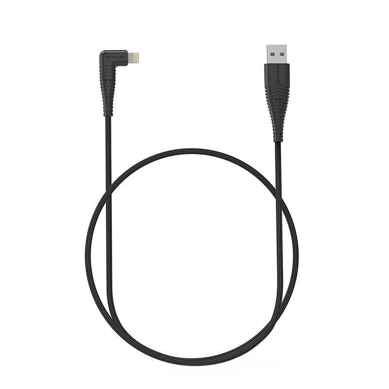 RAVPOWER LIGHTNING CABLE 0.9M BLACK RP-CB013
