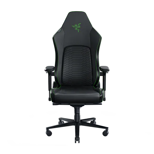 RAZER ERGONOMIC GAMING CHAIR WITH BREATHABLE COMFORT ISKUR V2 NEWGEN BLACK GREEN RZ38-04900700-R3G1