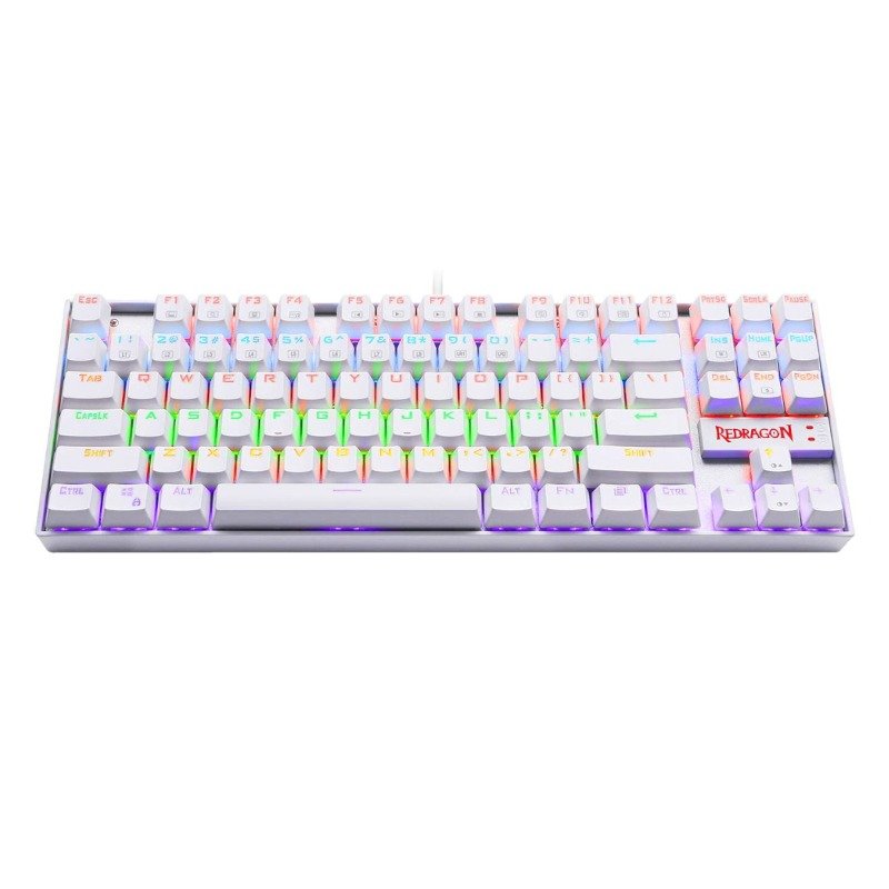 REDRAGON KUMARA MECHANICAL GAMING KEYBOARD WHITE RED SWITCH KUMARA K552W-RGB-RED thumbnail 5