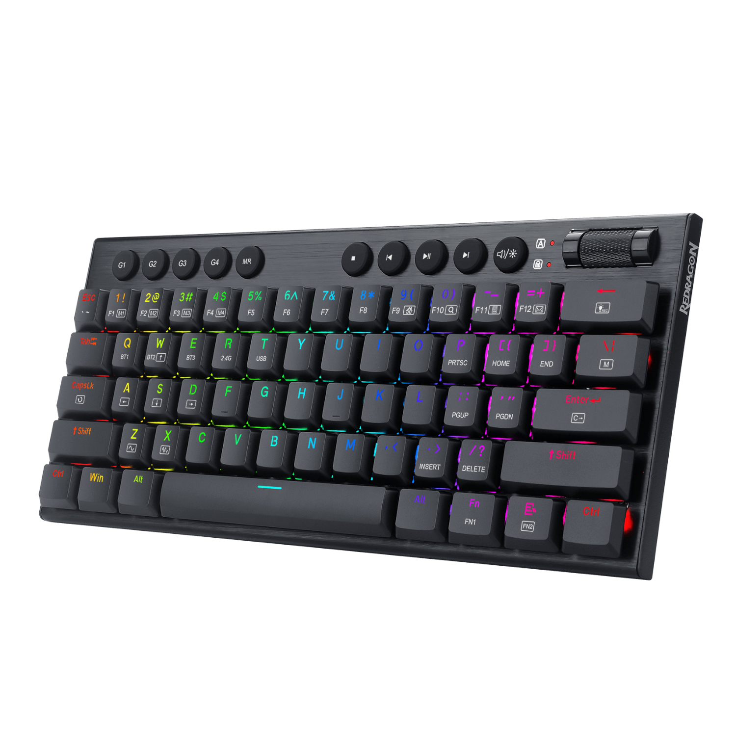 REDRAGON HORUS MINI WIRED MECHANICAL GAMING KEYBOARD RED K632-RGB thumbnail 2