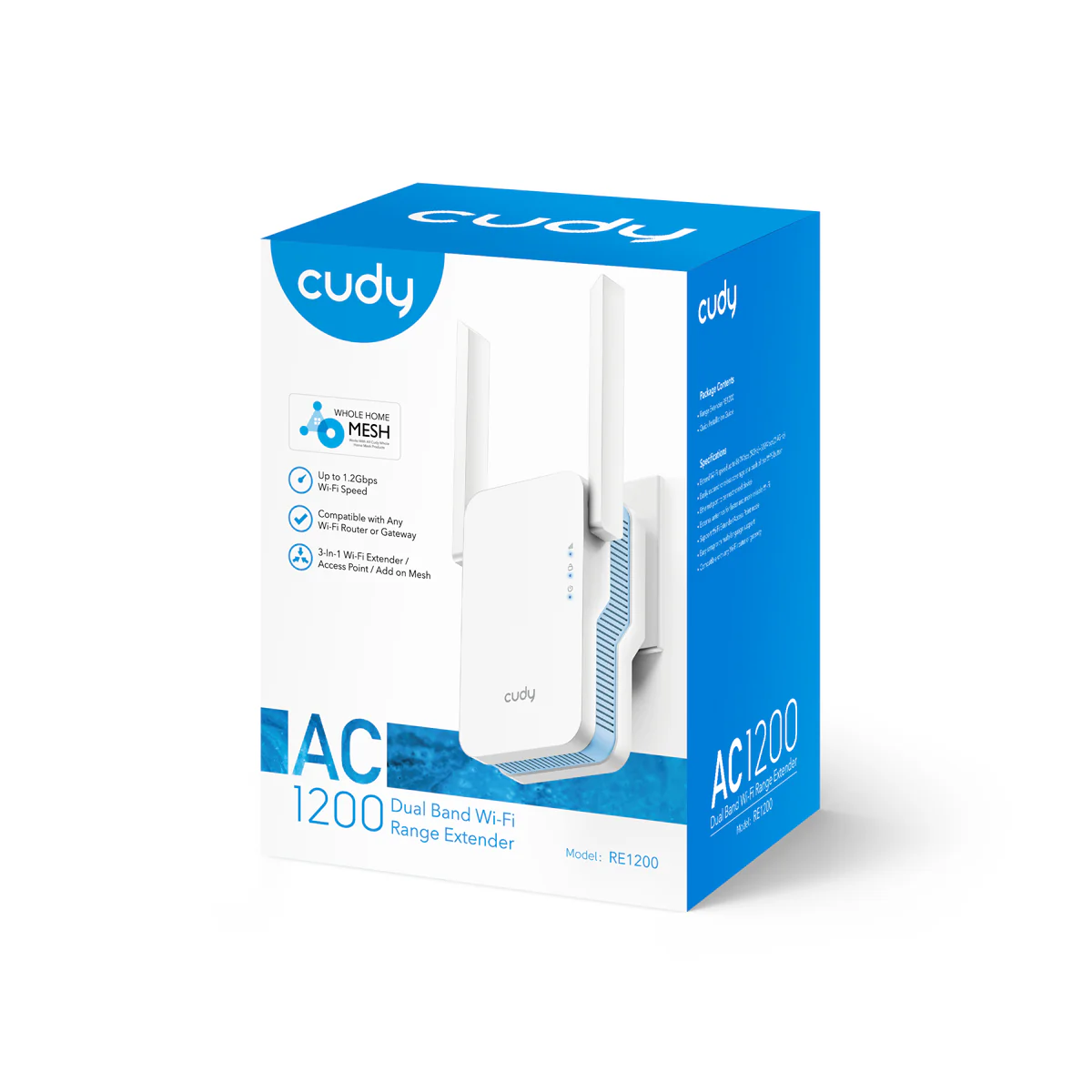 Cudy RE1200 AC1200 Dual-Band Range Extender thumbnail 3