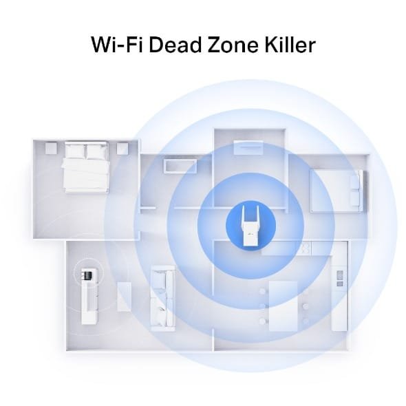 TP-LINK RANGE EXTENDER WI-FI 6 AX3000 DUAL BAND RE705X thumbnail 5