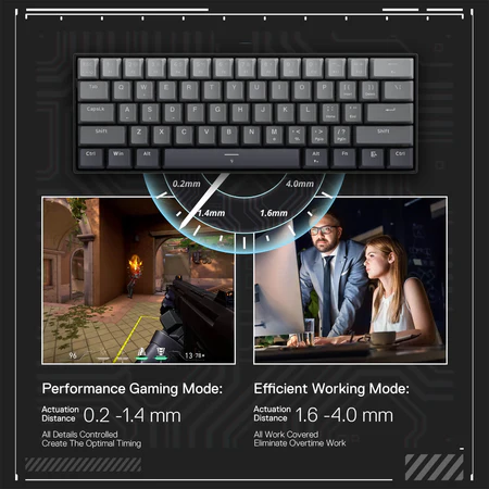 Redragon Fizz RGB Wired 61 Keys Mechanical Keyboard (K617CTB-RGB) - Compact Design with Customizable Lighting thumbnail 7