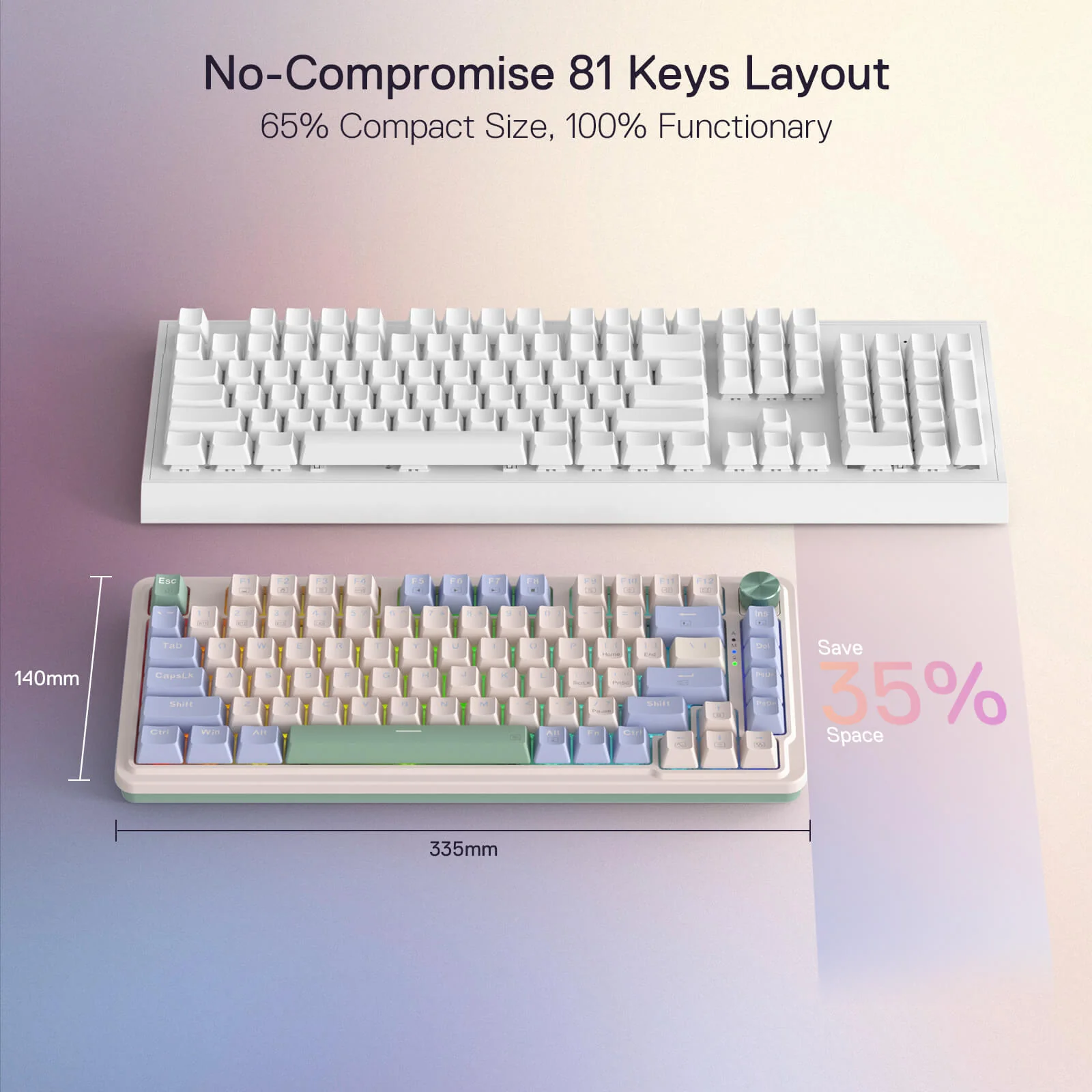 Redragon Ucal Pro Wired Gaming Keyboard (K673CPG-RGB-Pro) - Precision Performance with RGB Lighting thumbnail 17