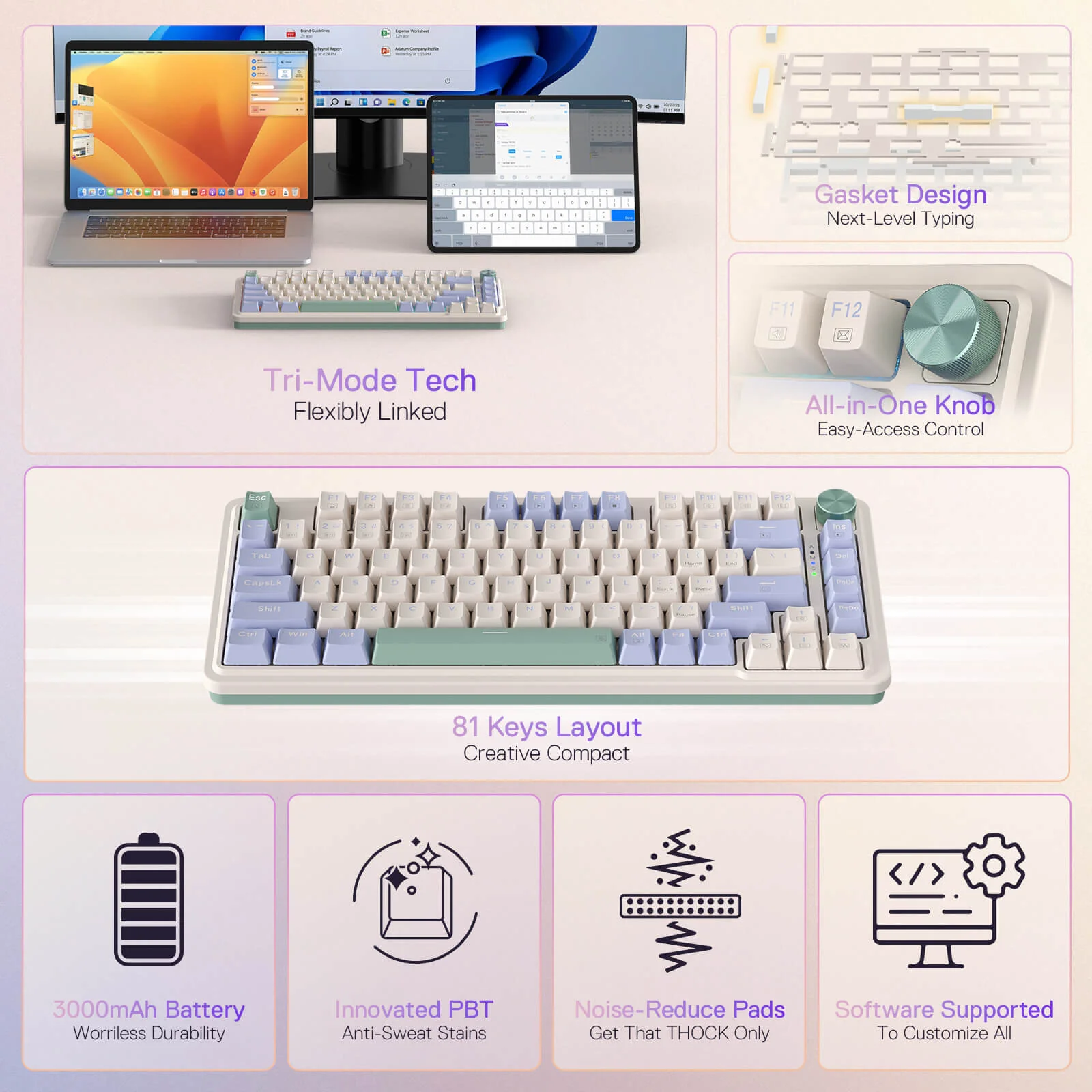 Redragon Ucal Pro Wired Gaming Keyboard (K673CPG-RGB-Pro) - Precision Performance with RGB Lighting thumbnail 16