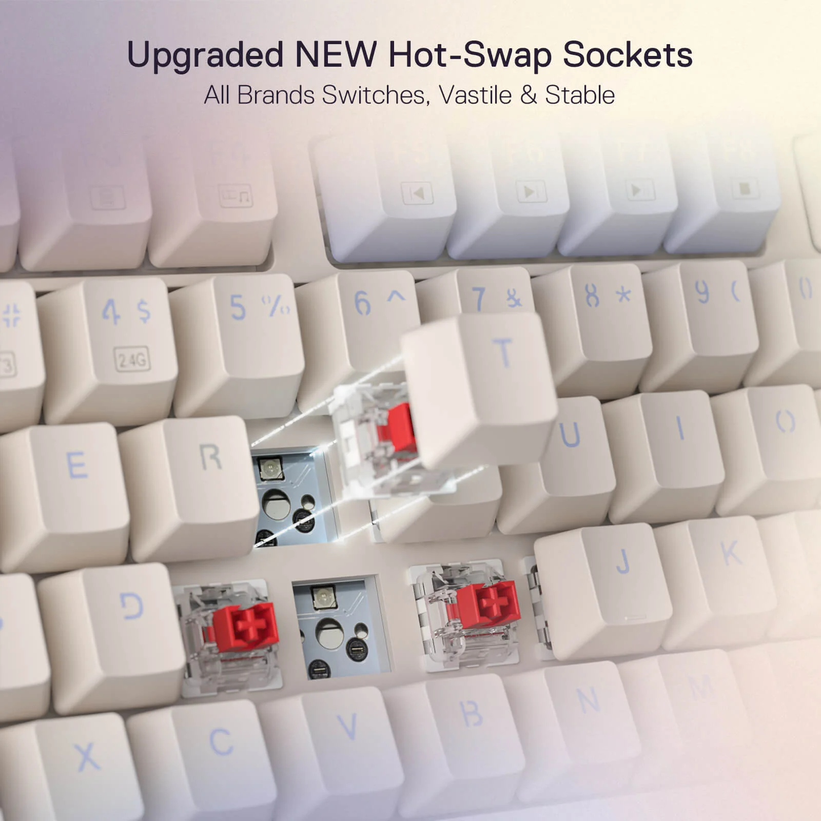 Redragon Ucal Pro Wired Gaming Keyboard (K673CPG-RGB-Pro) - Precision Performance with RGB Lighting thumbnail 13
