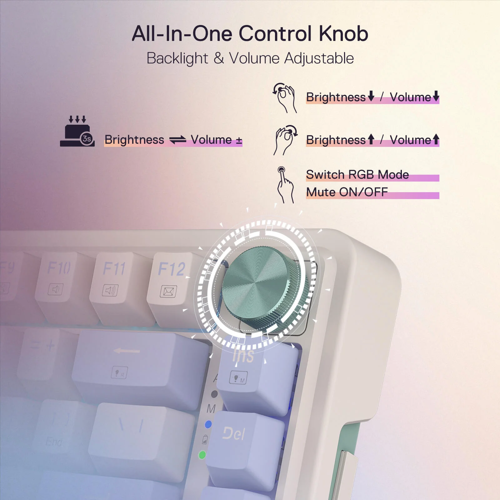 Redragon Ucal Pro Wired Gaming Keyboard (K673CPG-RGB-Pro) - Precision Performance with RGB Lighting thumbnail 12