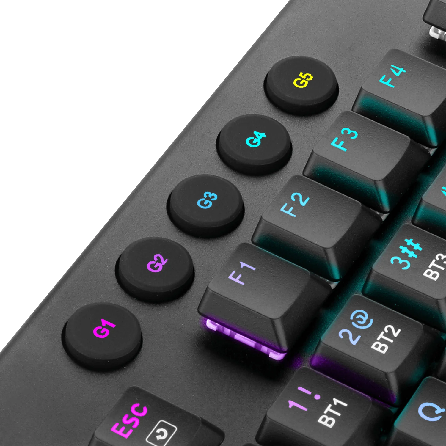 Redragon Horus Wireless RGB Mechanical Keyboard (K618RGB-Pro, Red Switches) - Ultra-Thin Design with Dynamic Lighting thumbnail 3