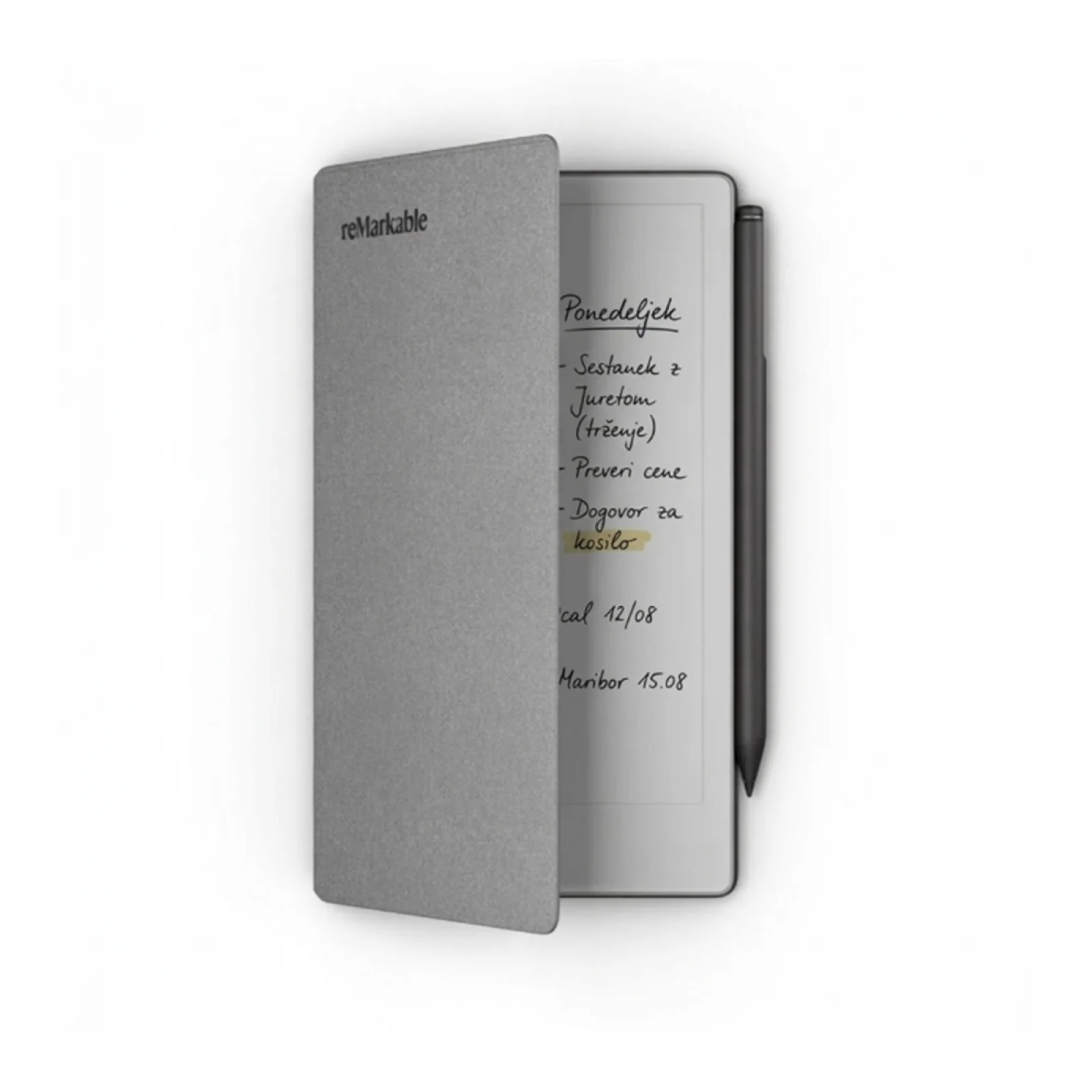 REMARKABLE PAPER PRO MOVE WITH MARKER PLUS AND BOOK FOLIO POLYMER WEAVE GRAY RM91A-1000NW