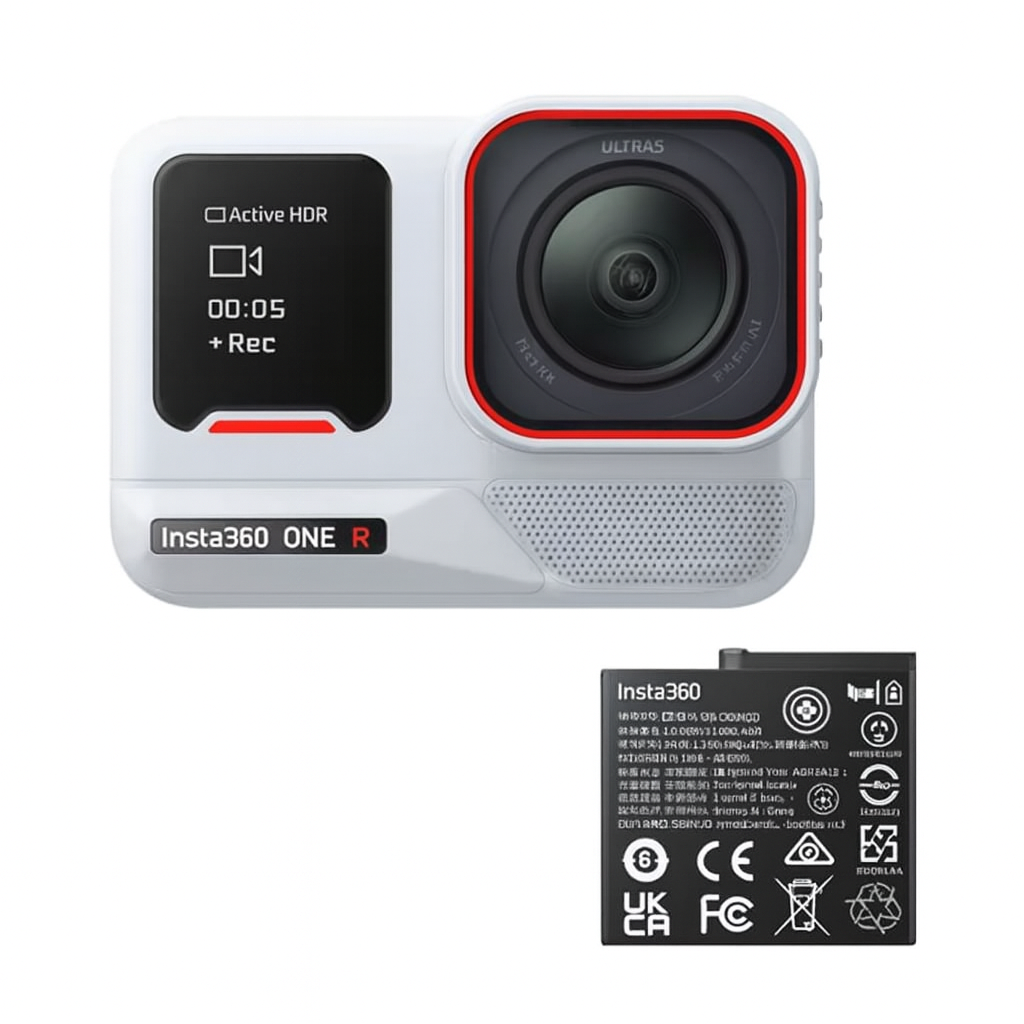 INSTA 360 ACE PRO 2 8K AI-POWERED ACTION CAMERA WITH SINGLE BATTERY WHITE CINSBBGA