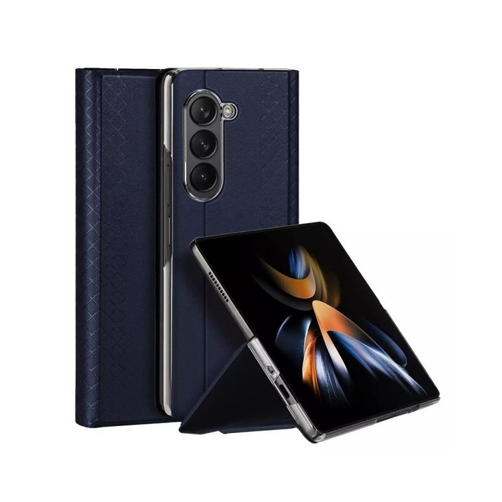 DUXDUCIS SAMSUNG Z FOLD 7 BRIL SERIES WITH PEN SLOT MAGNETIC CASE BLUE BRIL0080 thumbnail 2